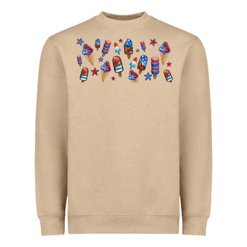 Usa Ice Cream And Popsicles Heavyweight Sweatshirt by AdoDesignShop | Teevron
