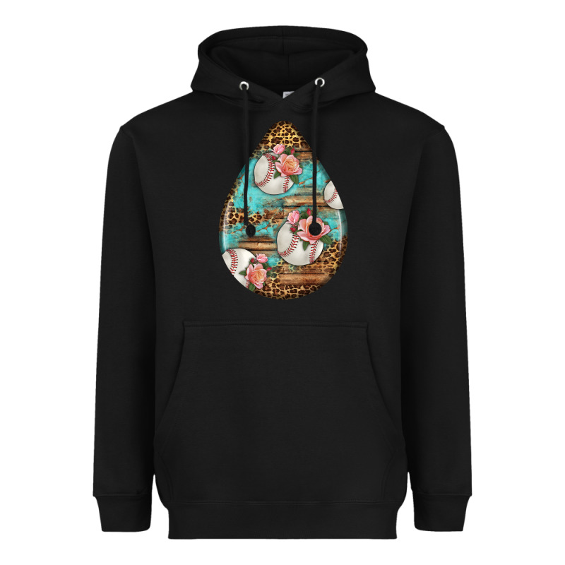 American Football And Western Roses Teardrop Heavyweight Hoodie by BundleAndBundleShop | Teevron