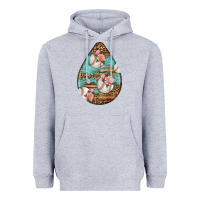 Heather Grey american football and western roses teardrop Heavyweight Hoodie - BundleAndBundleShop