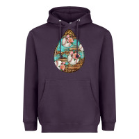 Plum american football and western roses teardrop Heavyweight Hoodie - BundleAndBundleShop