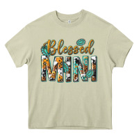 Mossy blessed mini with leopard and aztec Heavy Core Tee - texasbilliewilder