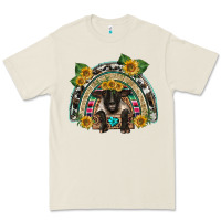 Bone suffolk ewe front sunflowers rainbow Premium Tee - BarkalooDesign