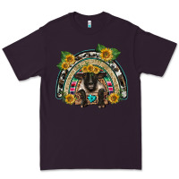 Plum suffolk ewe front sunflowers rainbow Premium Tee - BarkalooDesign
