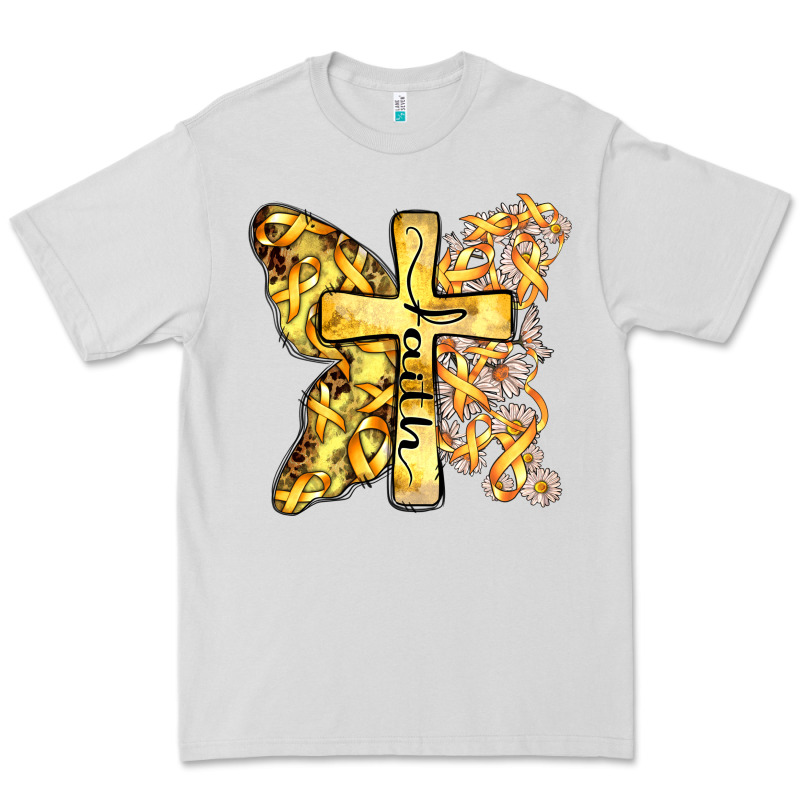 Faith Child Cancer Cross Premium Tee by Zillion Design Studio | Teevron