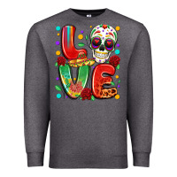 Charcoal Heather cinco de mayo love Premium Sweatshirt - LillyAllenDesigns