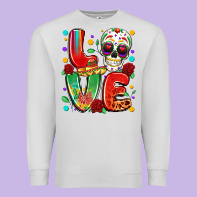 Cinco De Mayo Love Premium Sweatshirt Designed By Lillyallendesigns