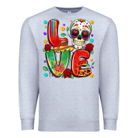 Heather Grey cinco de mayo love Premium Sweatshirt - LillyAllenDesigns