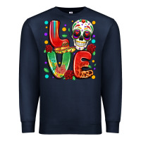 Navy cinco de mayo love Premium Sweatshirt - LillyAllenDesigns