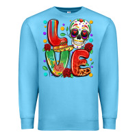 Ocean Blue cinco de mayo love Premium Sweatshirt - LillyAllenDesigns