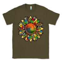 Army Green autism awareness cowhide leopard sunflower Classic Tee - Artiststas