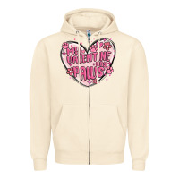 Sandshell my valentine has paws Zipper Hoodie - MaliasSmallBusiness