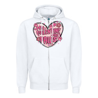 White my valentine has paws Zipper Hoodie - MaliasSmallBusiness