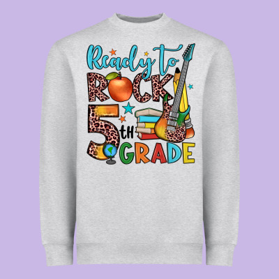Ready To Rock 5th Grade Heavyweight Sweatshirt Designed By Jahusdesignshop