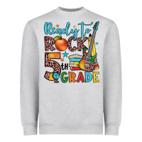 Heather Grey ready to rock 5th grade Heavyweight Sweatshirt - JahusDesignShop