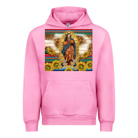 Fuchsia Pink our lady of guadalupe Urban Hoodie - TumblerDesignByShophia