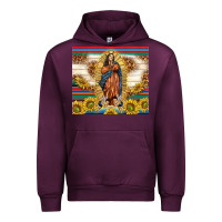 Mauve Wine our lady of guadalupe Urban Hoodie - TumblerDesignByShophia