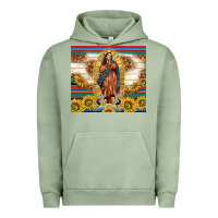 Pigment Oil Green our lady of guadalupe Urban Hoodie - TumblerDesignByShophia