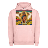 Pigment Salmon our lady of guadalupe Urban Hoodie - TumblerDesignByShophia