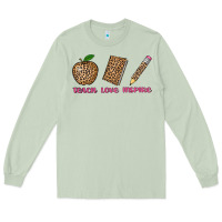 Matcha teach love inspire leopard Long Sleeve Tee - AdoDesignShop