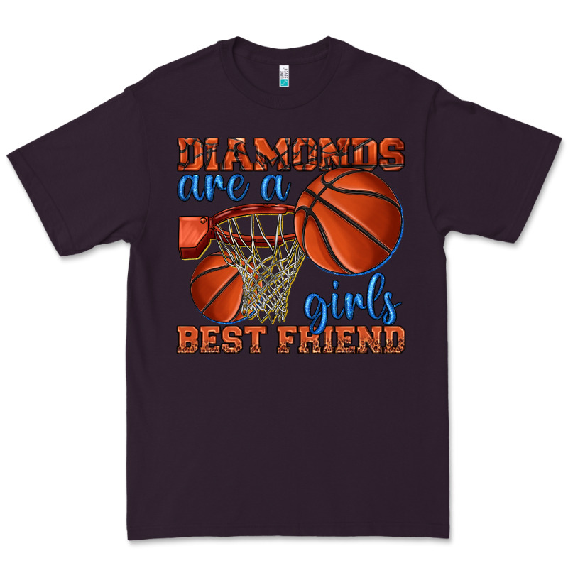 Diamonds Are A Girls Best Friend Basketball Premium Tee by texasbilliewilder | Teevron