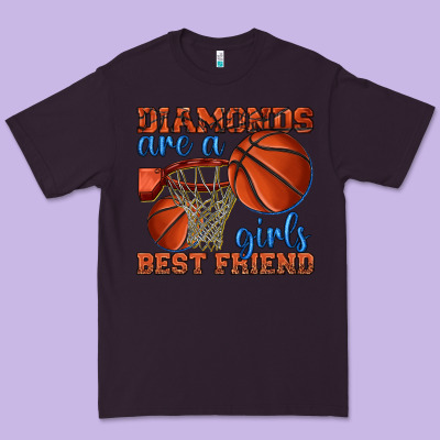 Premium Tee diamonds are a girls best friend basketball
