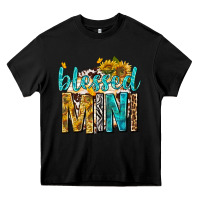 Black blessed mini with sunflowers Heavy Core Tee - texasbilliewilder