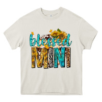 Cream blessed mini with sunflowers Heavy Core Tee - texasbilliewilder
