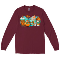 Basketball Coffee Cups Long Sleeve Tee | Teevron