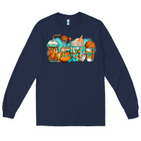 Navy basketball coffee cups Long Sleeve Tee - Jasminsmagicworld
