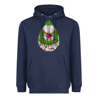 Navy baseball and western roses teardrop  2 Heavyweight Hoodie - BundleAndBundleShop