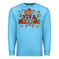 Ocean Blue viva mexico Premium Sweatshirt - LillyAllenDesigns