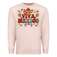 Pale Pink viva mexico Premium Sweatshirt - LillyAllenDesigns