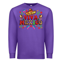 Purple viva mexico Premium Sweatshirt - LillyAllenDesigns