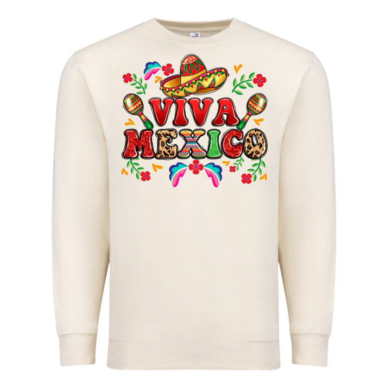 Viva Mexico Premium Sweatshirt by LillyAllenDesigns | Teevron