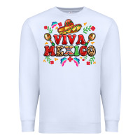 White viva mexico Premium Sweatshirt - LillyAllenDesigns