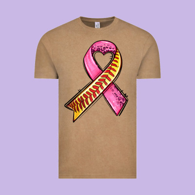 Breast Cancer Sport Ribbons Vintage Tee Designed By Adodesignshop