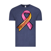Vintage Denim breast cancer sport ribbons Vintage Tee - AdoDesignShop