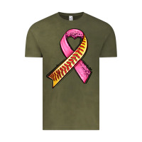 Vintage Olive breast cancer sport ribbons Vintage Tee - AdoDesignShop
