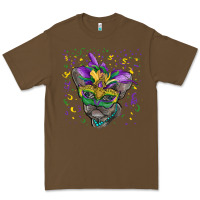 Cacao Mardi gras mask french bulldog Premium Tee - RanaPortraitStore