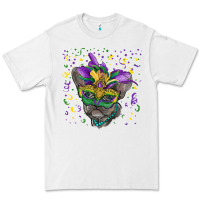 White Mardi gras mask french bulldog Premium Tee - RanaPortraitStore