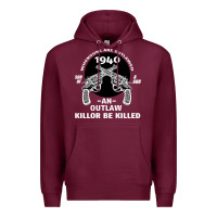 Burgundy Guns - When guns are outlawed I'll be outlaw Premium Hoodie - Bettercallsaul