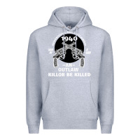 Heather Grey Guns - When guns are outlawed I'll be outlaw Premium Hoodie - Bettercallsaul