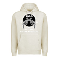 Oatmeal Heather Guns - When guns are outlawed I'll be outlaw Premium Hoodie - Bettercallsaul