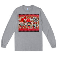 Heather Grey ladybug gnomies Long Sleeve Tee - BarkalooDesign