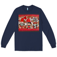 Navy ladybug gnomies Long Sleeve Tee - BarkalooDesign