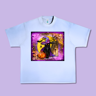 Witchy Cat Tumbler Urban Heavy Tee Designed By Bundleandbundleshop