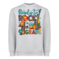 Heather Grey ready to rock 1st grade Heavyweight Sweatshirt - JahusDesignShop