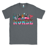 Charcoal Heather nurse with race and  equipment Classic Tee - AdoDesignShop