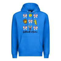 True Royal softball coquette bow Premium Hoodie - JahusDesignShop