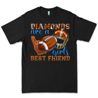 Black diamonds are a girls best friend football Premium Tee - texasbilliewilder
